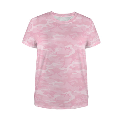 Light Pink Camouflage Women's T-Shirt