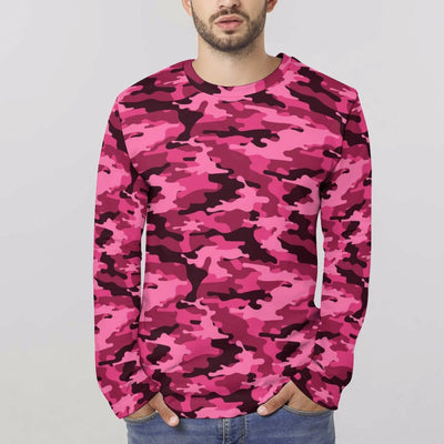 Pink Camouflage Long Sleeve Shirt