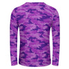Purple Camouflage Long Sleeve Shirt