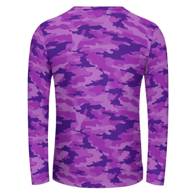 Purple Camouflage Long Sleeve Shirt