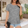 Gray Camouflage Women's T-Shirt