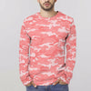 Light Red Pink Long Sleeve Shirt