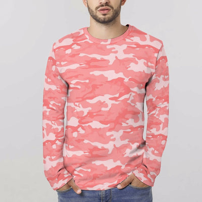Light Red Pink Long Sleeve Shirt