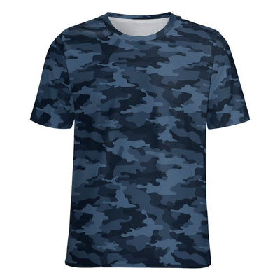 Dark Blue Navy Camouflage T-Shirt