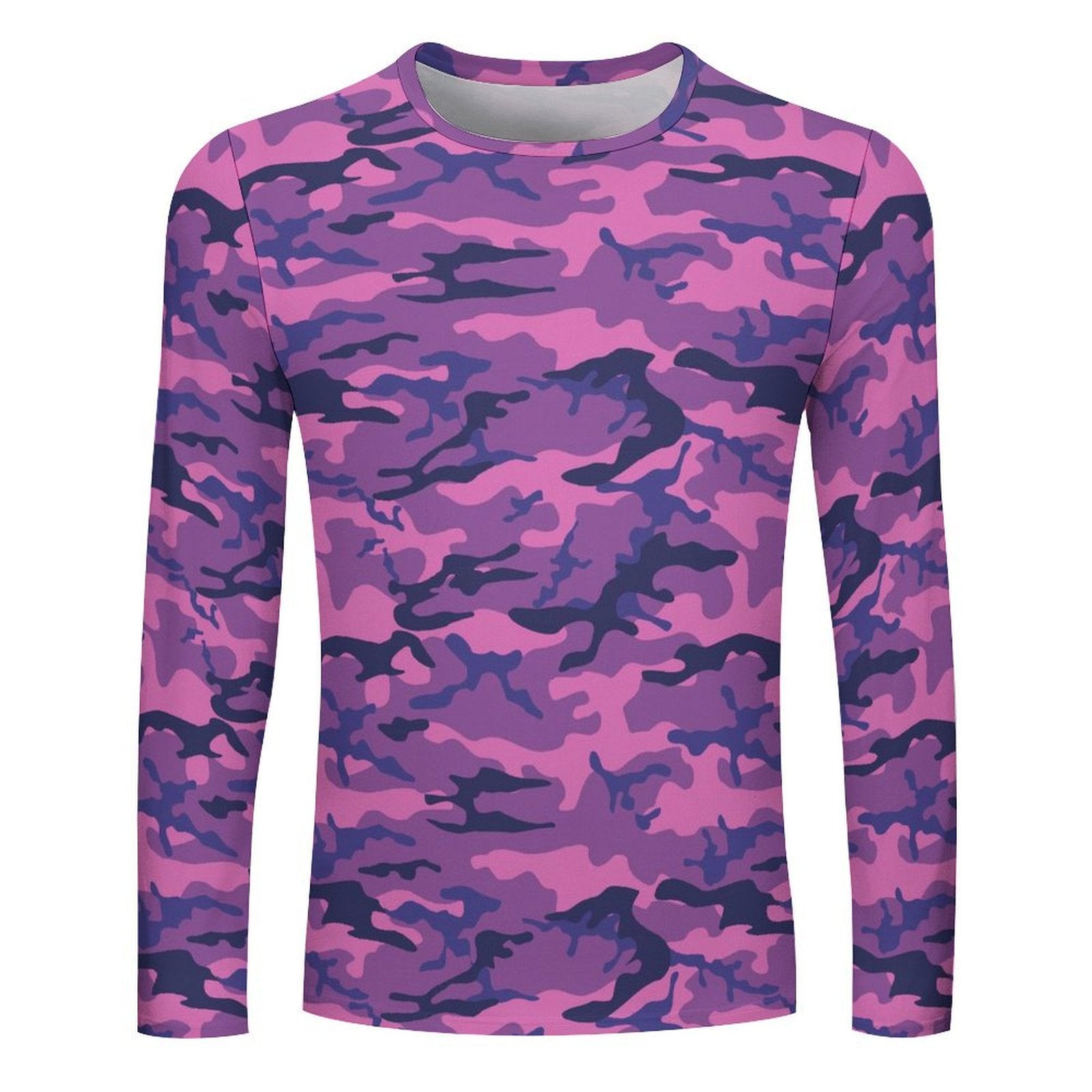 Purple Camouflage Long Sleeve Shirt
