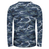 Blue Navy Camouflage Long Sleeve Shirt
