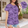 Purple Camouflage Women's T-Shirt