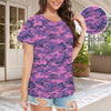 Purple Camouflage Women's T-Shirt
