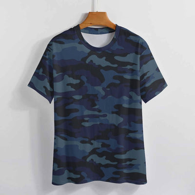 Dark Blue Navy Camouflage T-Shirt