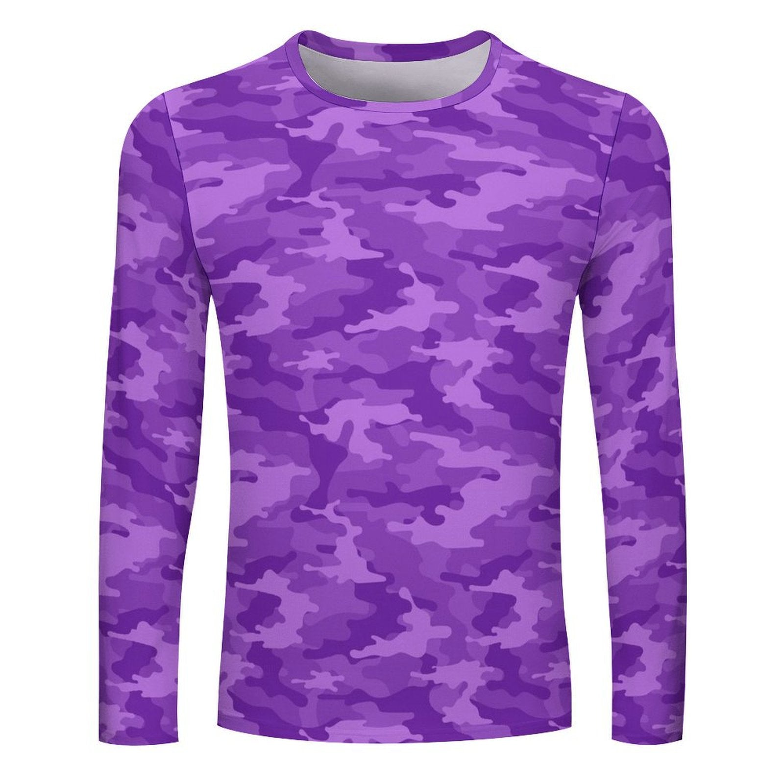 fluorescent Purple Camouflage Long Sleeve Shirt