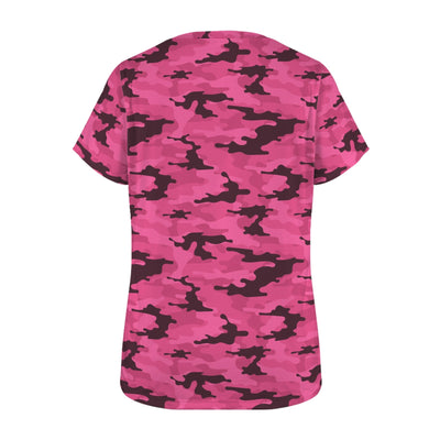fluorescent Pink Camouflage Women's T-Shirt