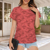 Red Camouflage Women's T-Shirt