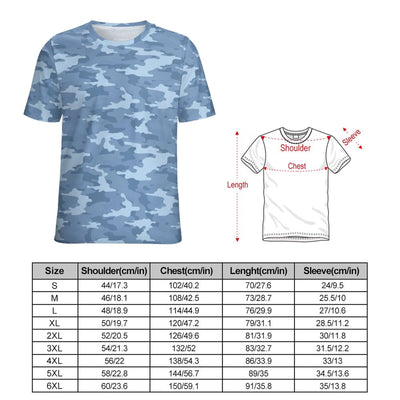 Light Blue Camouflage T-Shirt