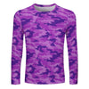 Purple Camouflage Long Sleeve Shirt