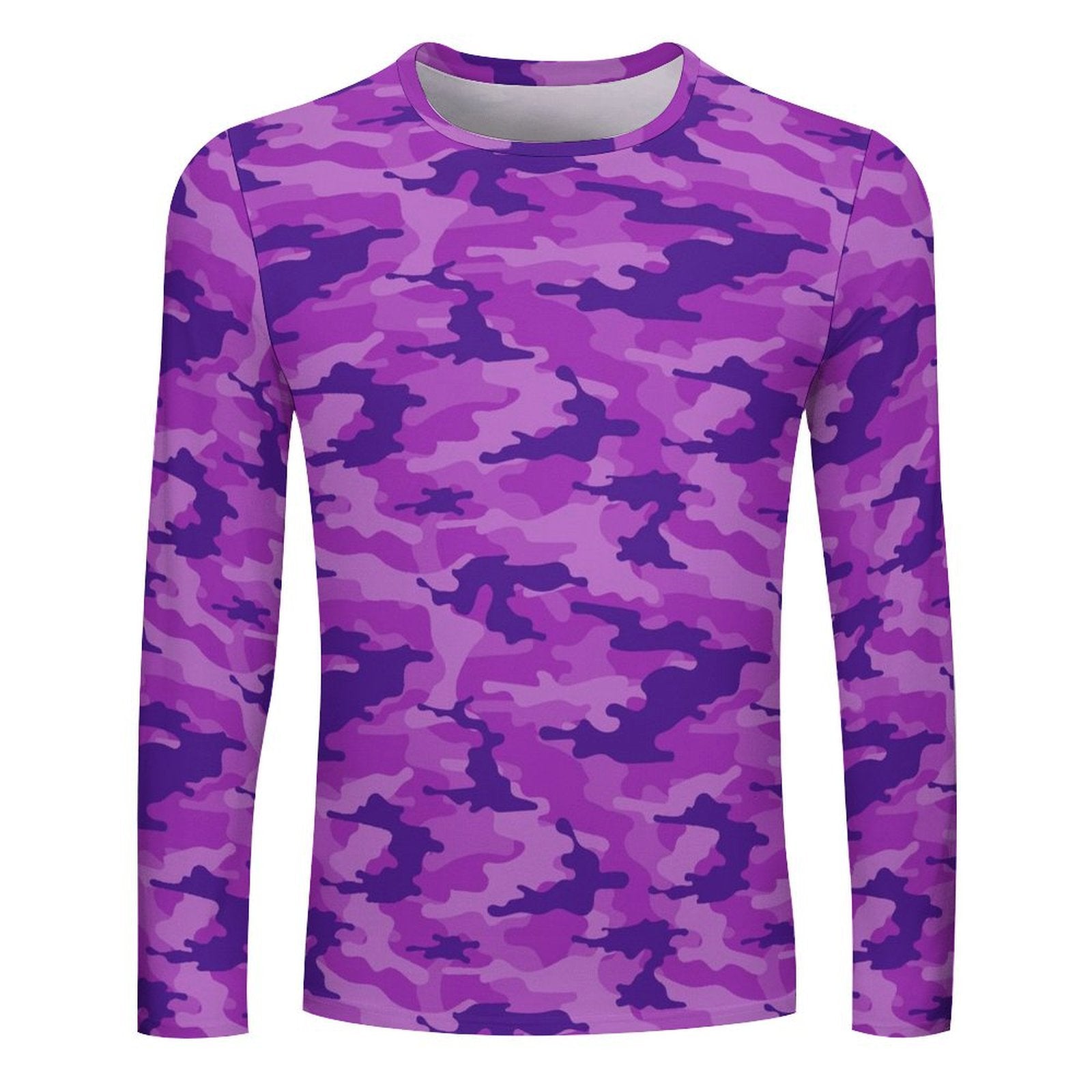 Purple Camouflage Long Sleeve Shirt