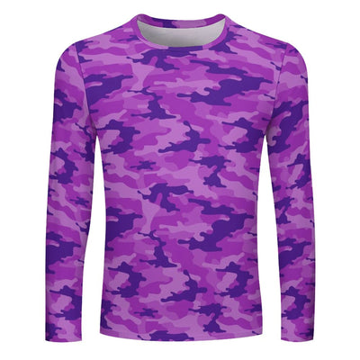 Purple Camouflage Long Sleeve Shirt