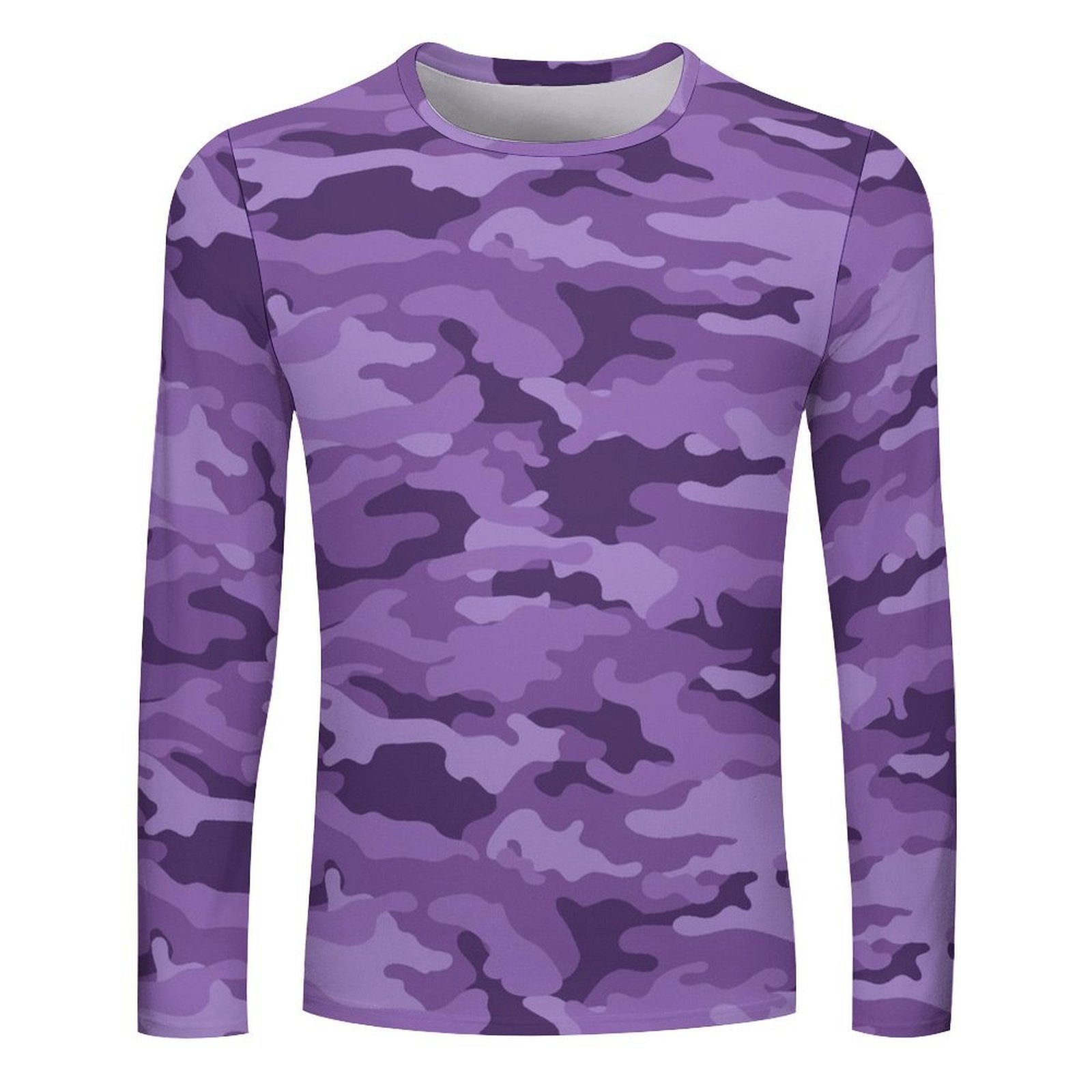 Purple Camouflage Long Sleeve Shirt