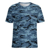 Blue Navy Camouflage T-Shirt