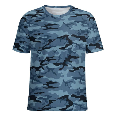 Blue Navy Camouflage T-Shirt