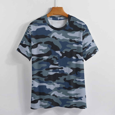 Blue Navy Camouflage T-Shirt