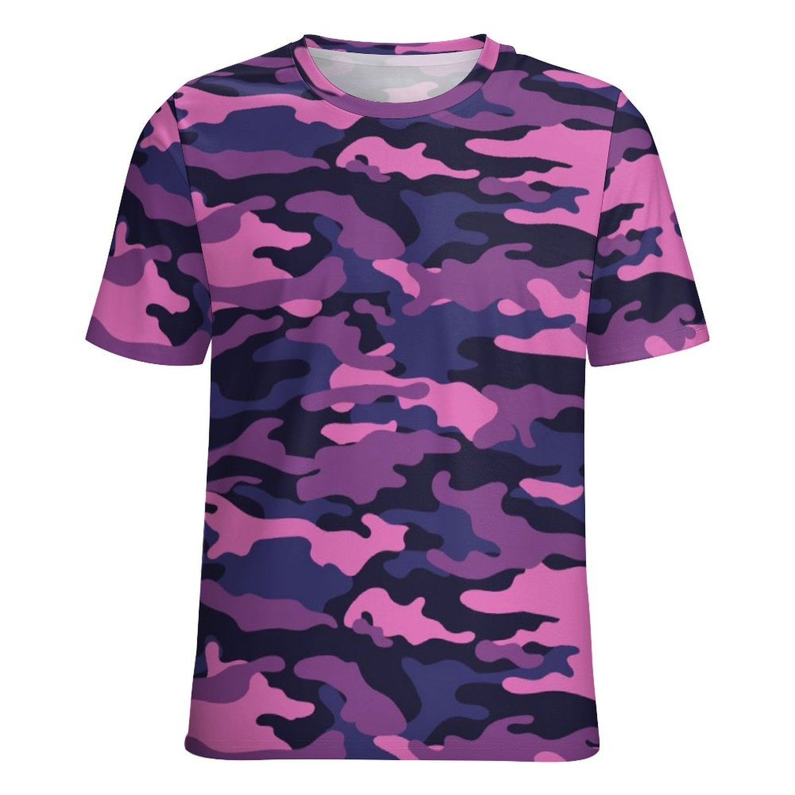 fluorescent Pink Purple Camouflage T-Shirt