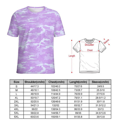 Light Purple Camouflage T-Shirt