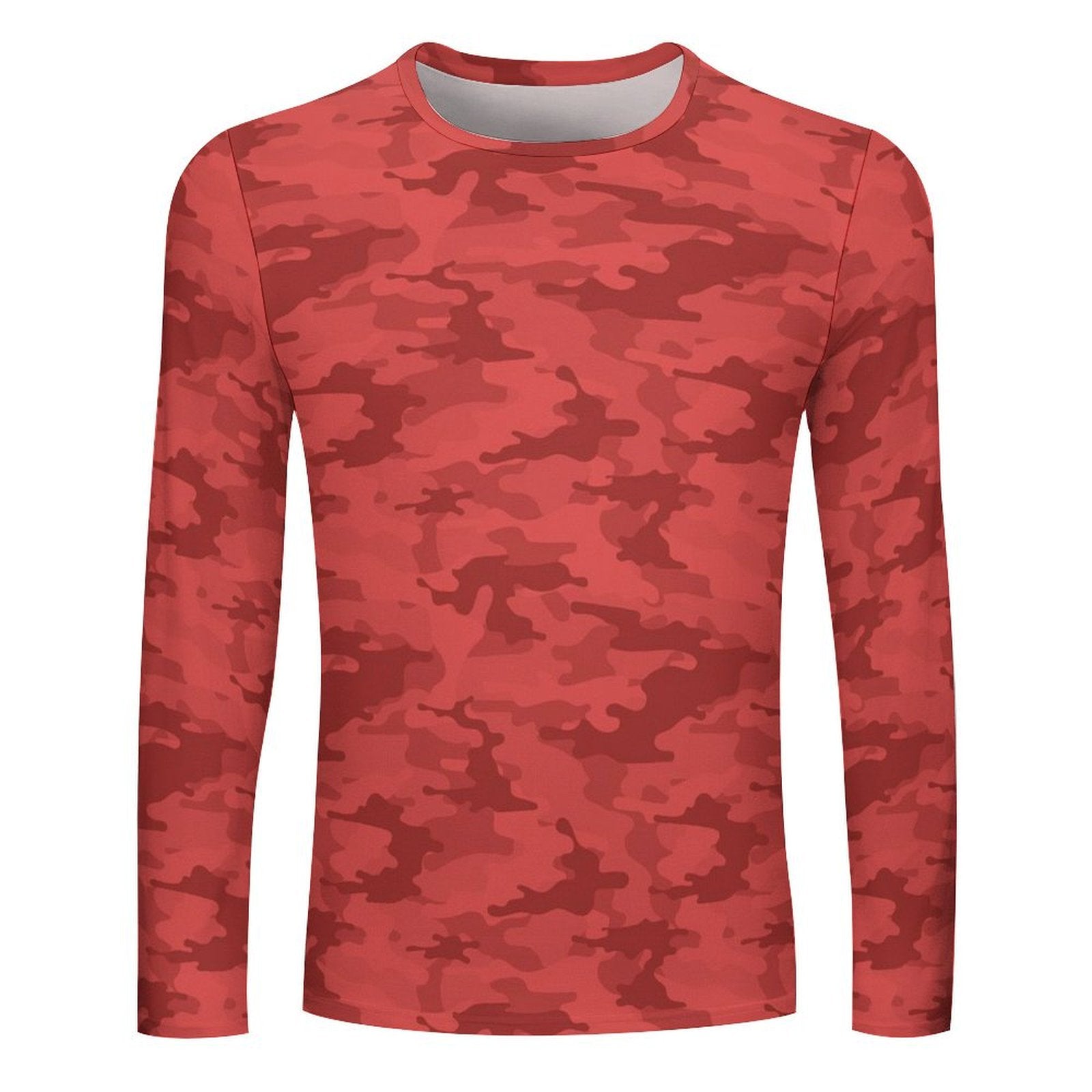 Red Camouflage Long Sleeve Shirt