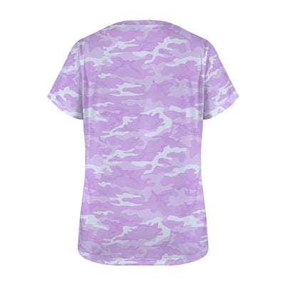 Light Purple Camouflage Women's T-Shirt