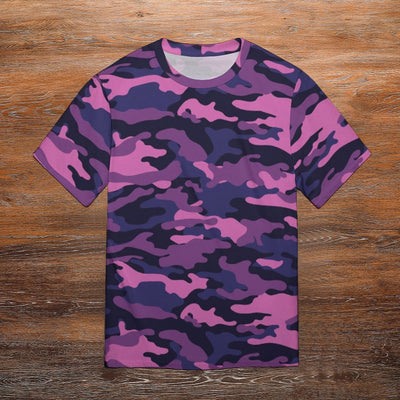 fluorescent Pink Purple Camouflage T-Shirt