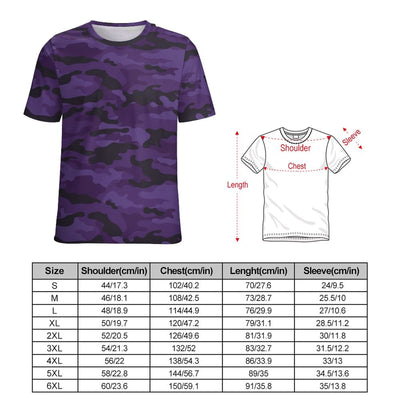 Dark Purple Camouflage T-Shirt