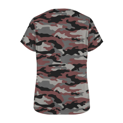 Red Camouflage Women's T-Shirt