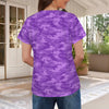 fluorescent Purple Camouflage Women's T-Shirt