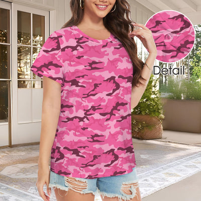 Pink Camouflage Women's T-Shirt