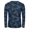 Dark Blue Camouflage Long Sleeve Shirt