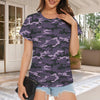 Dark Purple Camouflage Women's T-Shirt