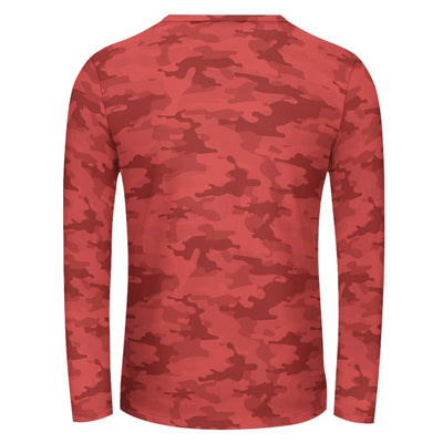 Red Camouflage Long Sleeve Shirt