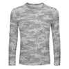 Light Gray Camouflage Long Sleeve Shirt