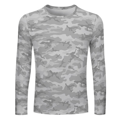 Light Gray Camouflage Long Sleeve Shirt