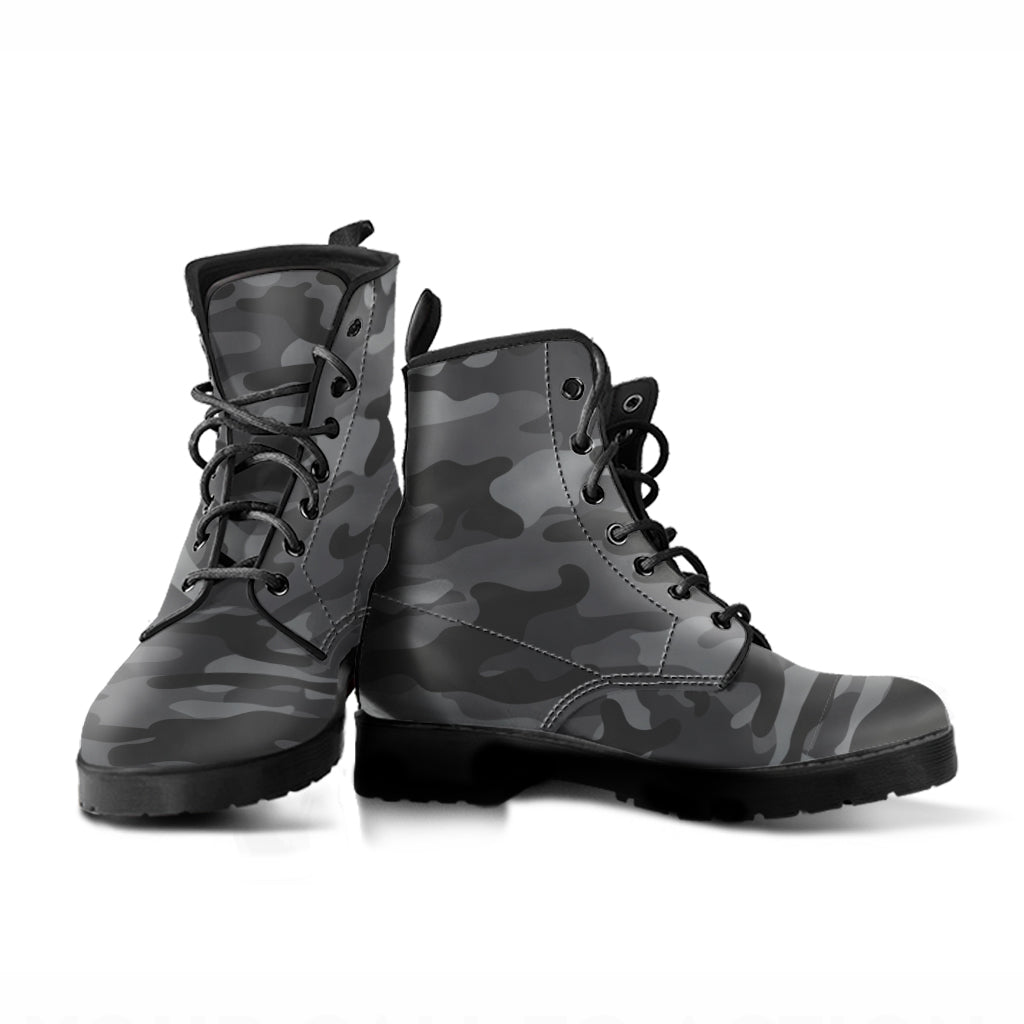 Gray Camouflage Boots