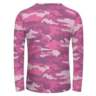 Pink Camouflage Long Sleeve Shirt