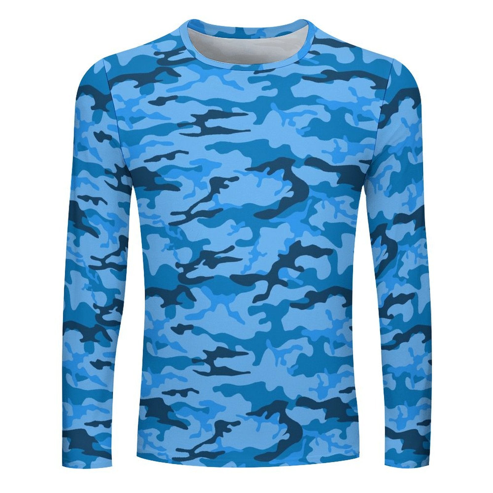 Blue Camouflage Long Sleeve Shirt