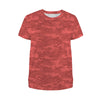Red Camouflage Women's T-Shirt