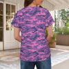 Purple Camouflage Women's T-Shirt