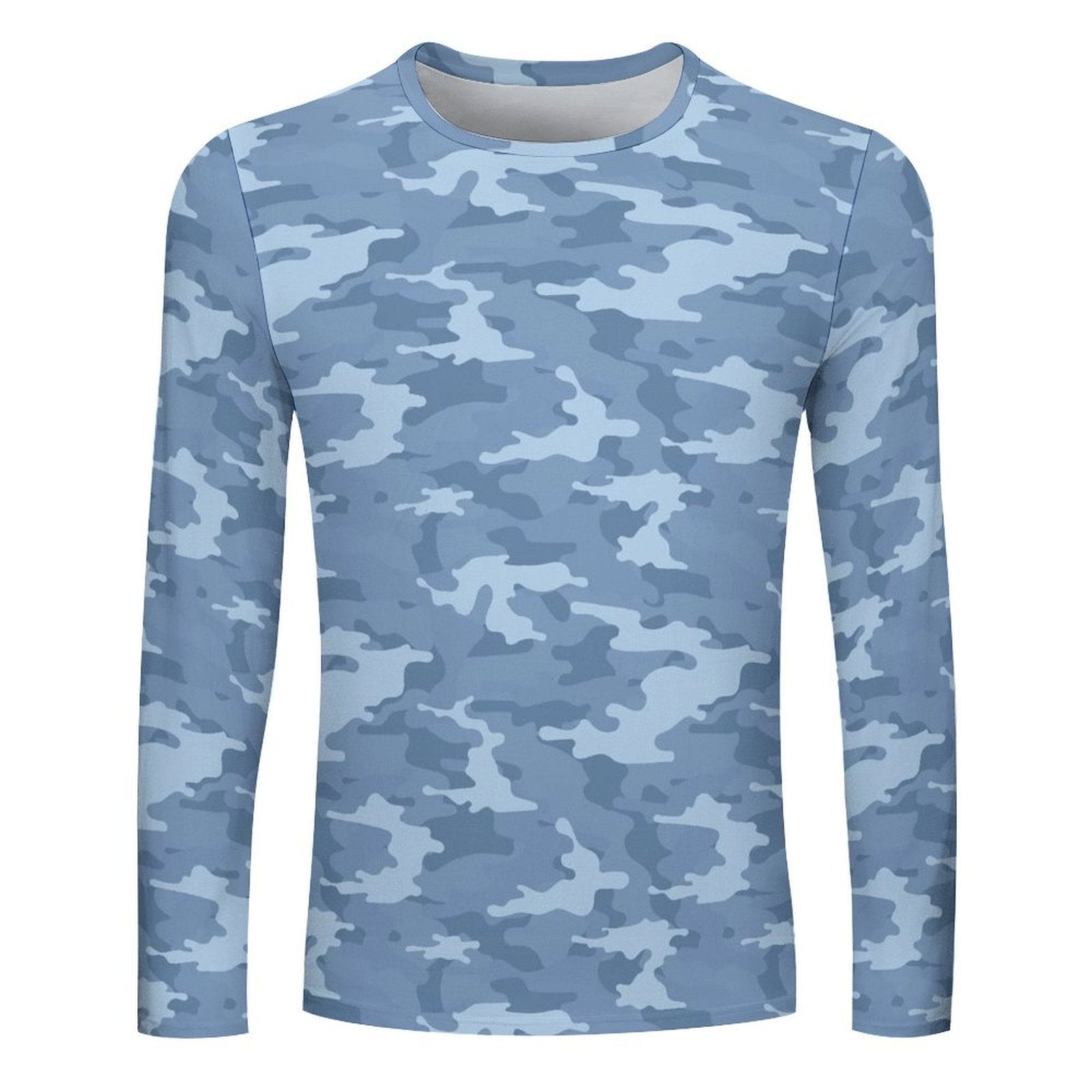 Light Blue Camouflage Long Sleeve Shirt