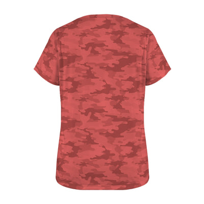 Red Camouflage Women's T-Shirt