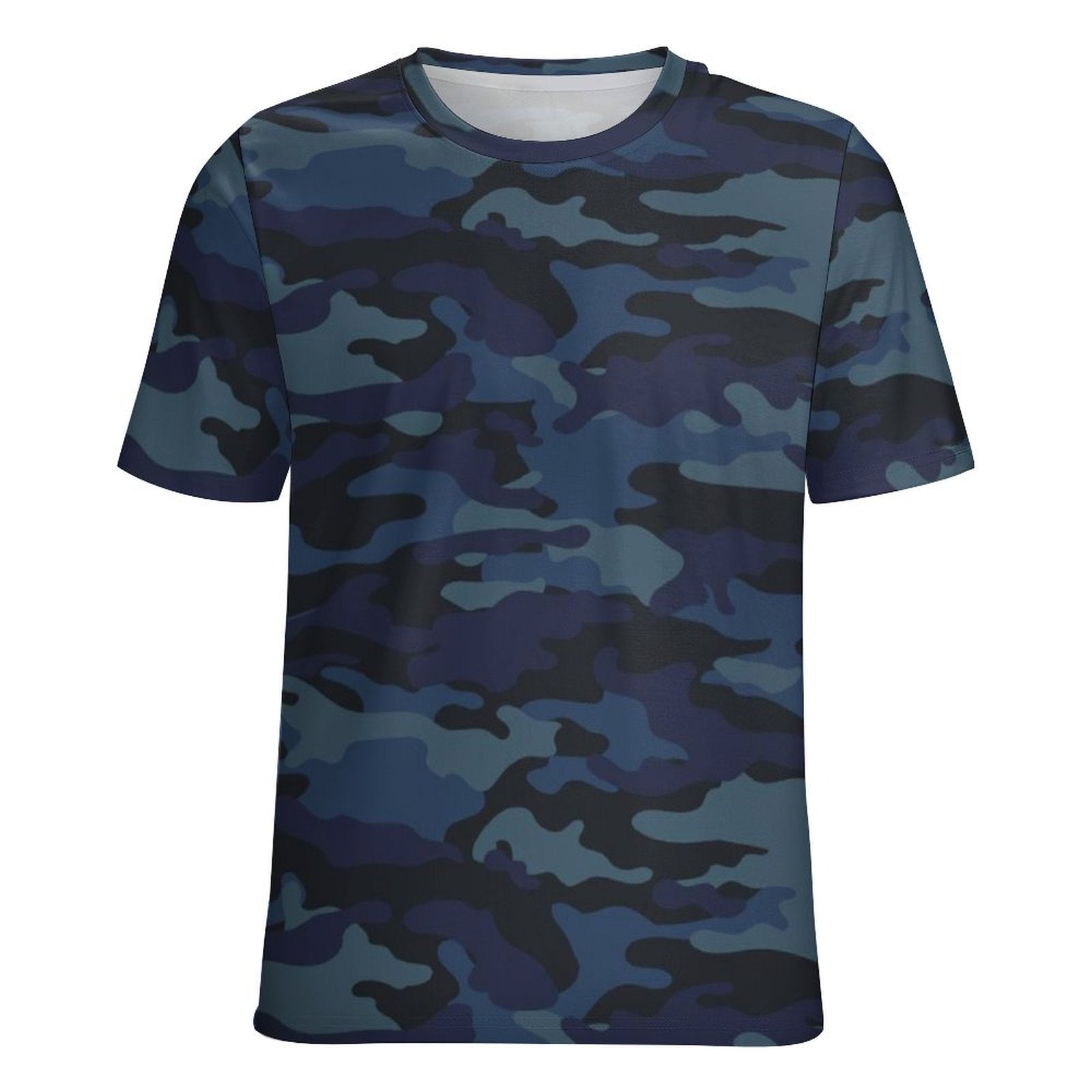 Dark Blue Navy Camouflage T-Shirt