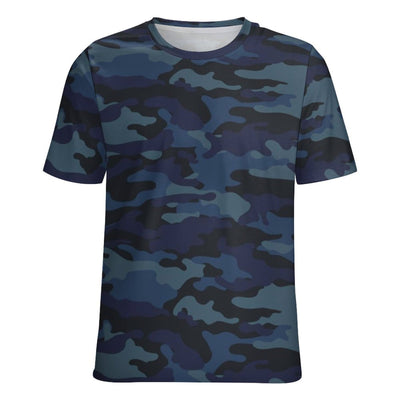 Dark Blue Navy Camouflage T-Shirt