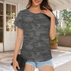 Dark Gray Camouflage Women's T-Shirt