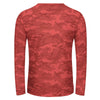 Red Camouflage Long Sleeve Shirt