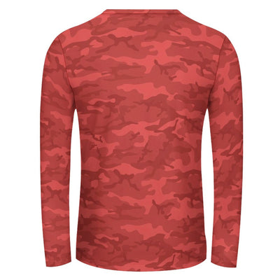 Red Camouflage Long Sleeve Shirt